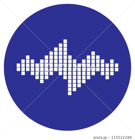 sound wave music logo 115522289