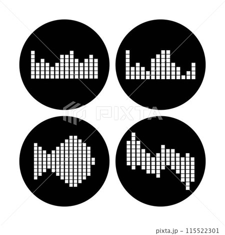 sound wave music logo 115522301