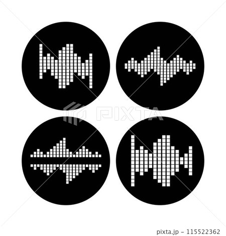 sound wave music logo sound wave music logo 115522362