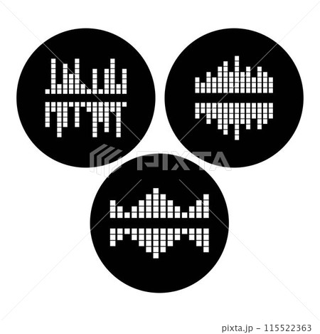 sound wave music logo sound wave music logo 115522363