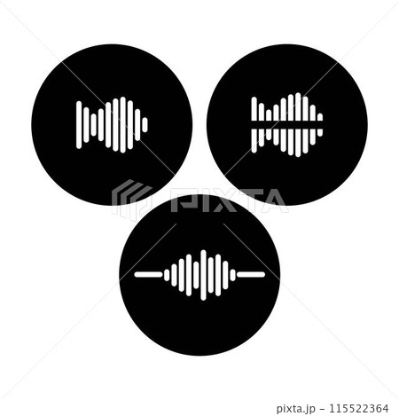 sound wave music logo vector template sound wave music logo vector template 115522364