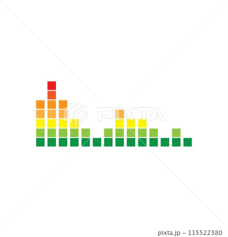 sound wave music logo vector template sound wave music logo vector template 115522380