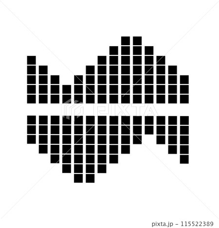 sound wave music logo vector template 115522389