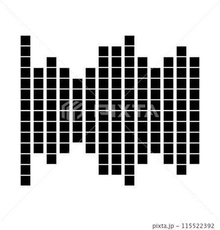 sound wave music logo vector template 115522392