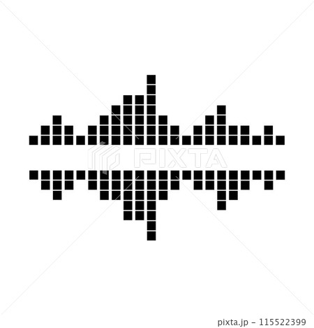 sound wave music logo vector template sound wave music logo vector template 115522399