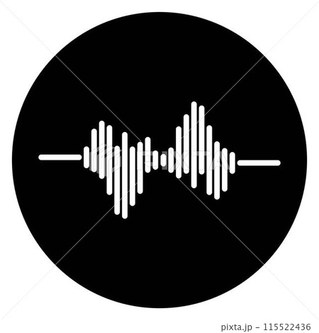 sound wave logo 115522436