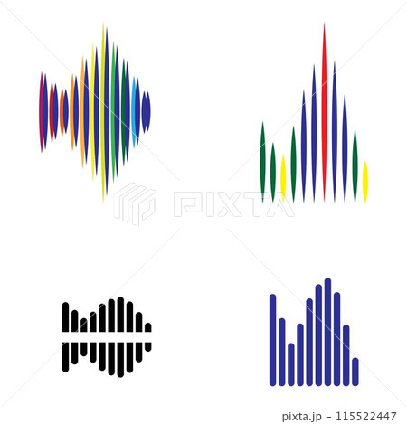 sound wave logo sound wave logo 115522447