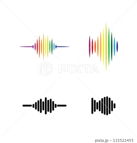 sound wave logo 115522455