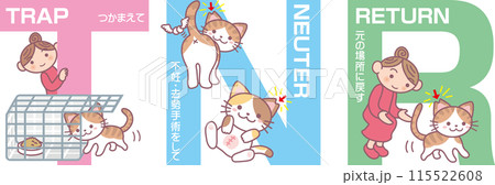 改訂版TNRイラスト_キジ猫メイン_日本語表記あり 115522608
