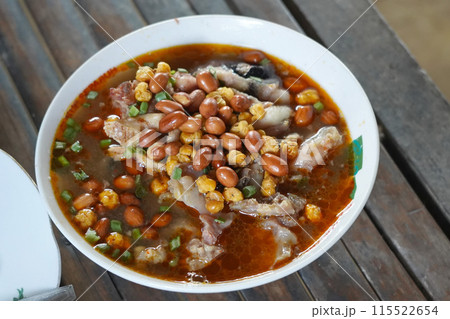 Soto Mata Sapi Madura is a unique Indonesian soup featuring braised cow eyes. 115522654
