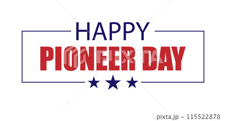 USA Flag Inspired Pioneer Day Celebration 115522878