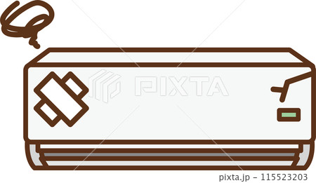 壊れた室内用エアコンのイラスト 壊れた室内用エアコンのイラスト 115523203