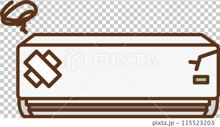 壊れた室内用エアコンのイラスト 壊れた室内用エアコンのイラスト 115523203