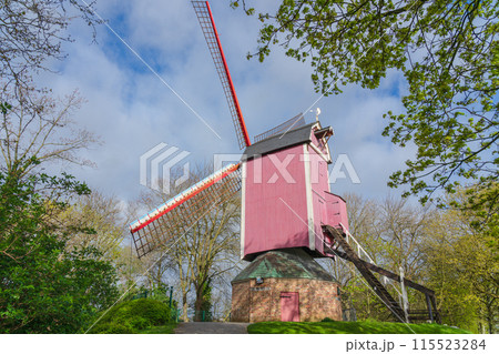 ベルギー ブルージュ 風車 ベルギー ブルージュ 風車 115523284