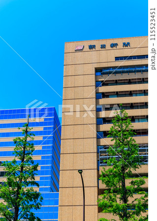 東京 中央区 築地にある 朝日新聞社 東京本社 東京 中央区 築地にある 朝日新聞社 東京本社 115523451