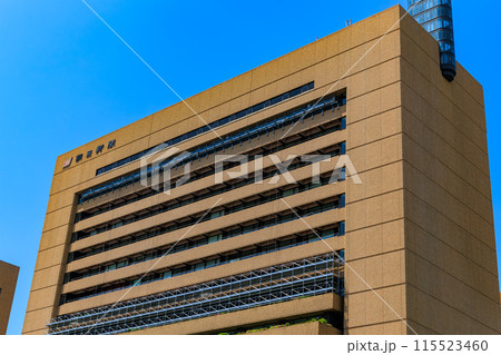 東京　中央区 築地にある 朝日新聞社 東京本社 115523460