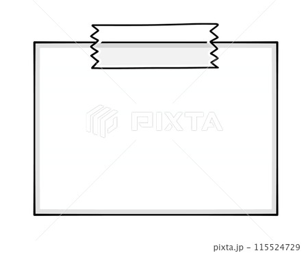 ゆるめシンプルな貼り紙4 ベタ塗り ゆるめシンプルな貼り紙4 ベタ塗り 115524729