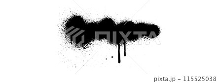 Scribble line graffiti doodle stroke. Sprayed squiggle line and strikethrough underline 115525038