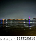 海に反射する夜の工場夜景 115525619