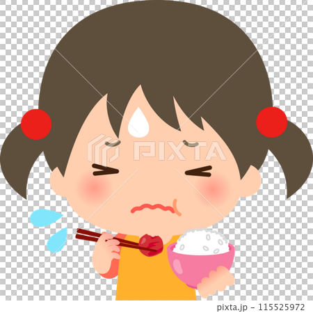 吃酸梅時會做鬼臉的女孩 115525972