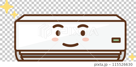 Beautiful indoor air conditioner illustration Beautiful indoor air conditioner illustration 115526630