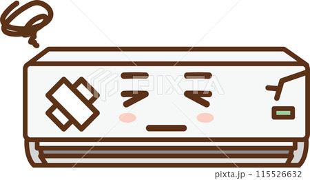 壊れた室内用エアコンのイラスト 壊れた室内用エアコンのイラスト 115526632
