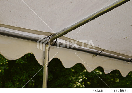 White tent roof with iron frame White tent roof with iron frame 115526672