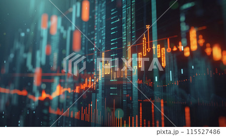 dynamic portrayal of stock market success with a focus on a digital graph showing upward trends, rendered in a highly detailed and realistic style for impactful advertising dynamic portrayal of stock market success with a focus on a digital graph showing upward trends, rendered in a highly detailed and realistic style for impactful advertising 115527486