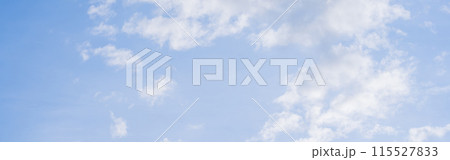 nature and landscape concept with clear sky and small cloud background 115527833