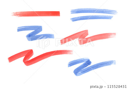 Watercolor bending strokes in motion. Abstract red and blue stroke. Intuitive painting of lines and stroke. National colors. Aquarelle texture. Hand drawn illustration for backgrounds, decor. Watercolor bending strokes in motion. Abstract red and blue stroke. Intuitive painting of lines and stroke. National colors. Aquarelle texture. Hand drawn illustration for backgrounds, decor. 115528431