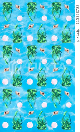 seamless pattern with watercolor paint strokes 115528782