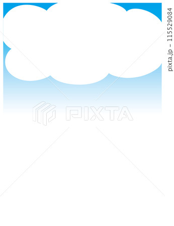 ポスターやチラシの背景用夏デザイン　あおぞら 115529084