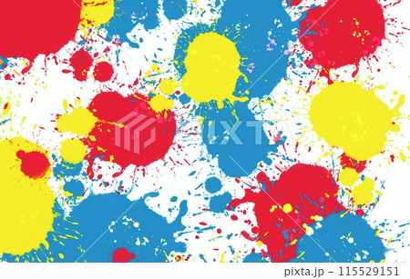 鮮やかなスプラッシュ:カラフルでダイナミックな抽象背景 インクが飛び散る様子 鮮やかなスプラッシュ:カラフルでダイナミックな抽象背景 インクが飛び散る様子 115529151