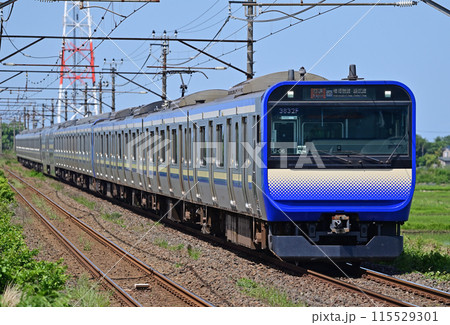 内房線　巌根ー袖ケ浦　JR東日本　E235系1000番台　J-06編成（鎌倉） 115529301