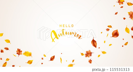 background of fluttering leaves Background for autumn Vector illustration background of fluttering leaves Background for autumn Vector illustration 115531313