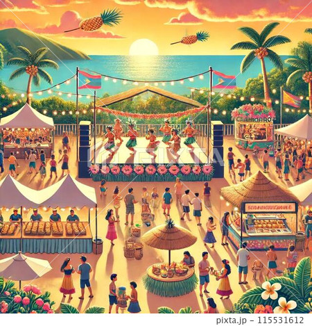 グアムの夏祭り 115531612