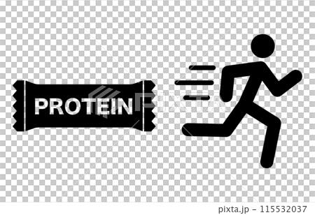 Protein bar running icon 115532037