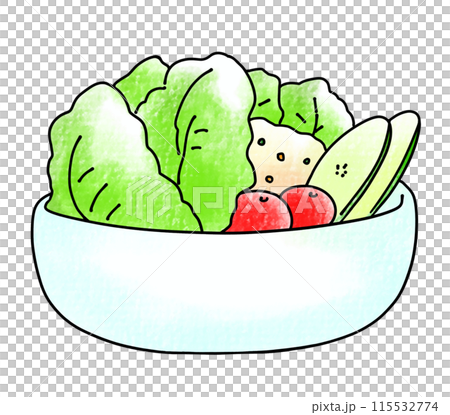 Loose and simple salad, analog style Loose and simple salad, analog style 115532774
