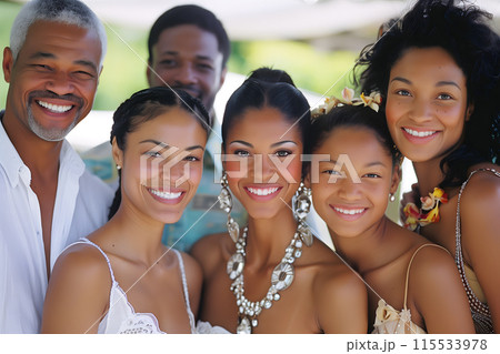 Portrait of Multiple Generations Showcasing Family Lineage 115533978