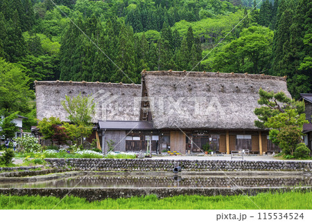 岐阜県　白川郷合掌造り集落　合掌造り民宿・きどや　世界遺産 115534524