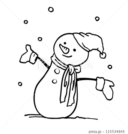 HARRY 雪降るSnowman モノクロ HARRY 雪降るSnowman モノクロ 115534845
