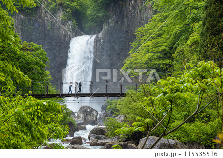 【新潟県_妙高市_苗名滝】四季通じさまざまな渓谷美を楽しめる苗名滝 115535516
