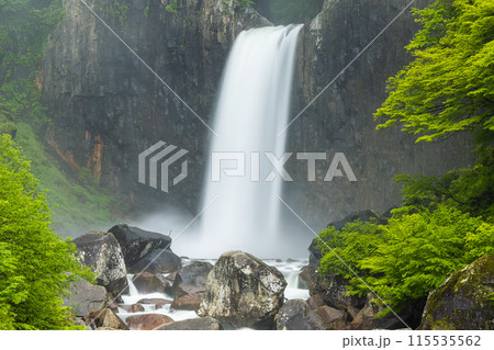 【新潟県_妙高市_苗名滝】四季通じさまざまな渓谷美を楽しめる苗名滝 115535562