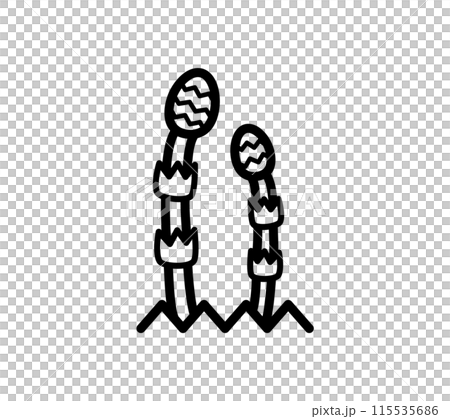 Simple horsetail illustration 115535686