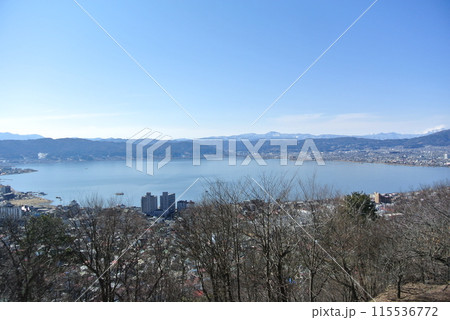 展望台から見た諏訪湖 115536772