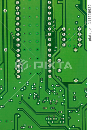 Electronic Circuit Board Detailed Shot 115536929