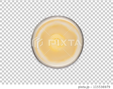 Butter Coffee A creamy butter coffee in a sleek glass with a layer of froth Butter Coffee A creamy butter coffee in a sleek glass with a layer of froth 115536979