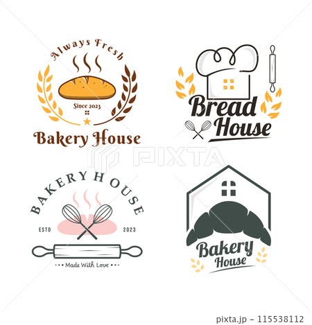 Bread Badge Template or Bread Logo Icon. 115538112