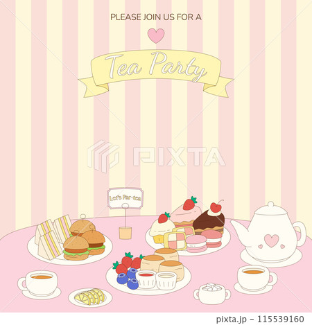 cute tea party invitation 2 115539160