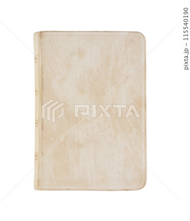 Old book cover isolated on white background with clipping path 115540190